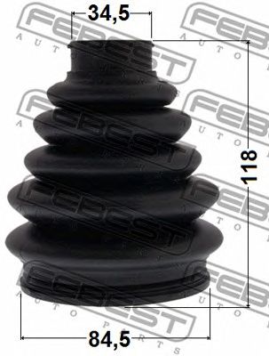 Купить запчасть FEBEST - 2517-C5 Пыльник ШРУСа внешний (84,5X118X34,5) CITROEN C5 (08- ) 2517-C5