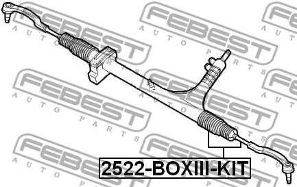 Купить запчасть FEBEST - 2522-BOXIII-KIT Тяга рулевая 2522-BOXIII-KIT