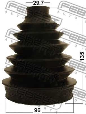 Купить запчасть FEBEST - 2717P-V70F Пыльник ШРУСа внешний 2717P-V70F