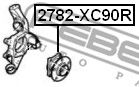 Купить запчасть FEBEST - 2782-XC90R Ступица 2782-XC90R