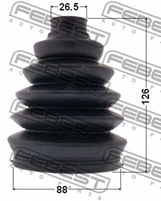 Купить запчасть FEBEST - 2917P-DIIIATF Пыльник ШРУСа внешний LAND ROVER DISCOVERY III 2005-2009 (88x126x26.5) 2917P-DIIIATF