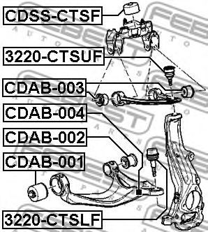 Купить запчасть FEBEST - 3220CTSLF 