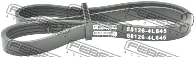 Купить запчасть FEBEST - 88126-4L845 Ремень поликлиновой 4 клина 88126-4L845