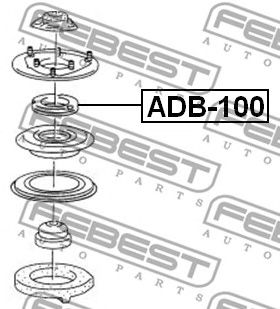 Купить запчасть FEBEST - ADB-100 Подшипник опоры амортизатора ADB-100