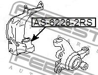 Купить запчасть FEBEST - AS-6228-2RS Подшипник шариковый (28x58x16) AS-6228-2RS