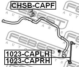 Купить запчасть FEBEST - CHSB-CAPF Втулка стабилизатора OPEL ANTARA - ALL YEARS CHSB-CAPF
