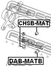 Купить запчасть FEBEST - CHSB-MAT Сайлентблок передн рычага DAEWOO MATIZ CHSB-MAT