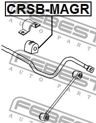 Купить запчасть FEBEST - CRSB-MAGR Втулка стабилизатора CHRYSLER 300C 2004-2010 CRSB-MAGR