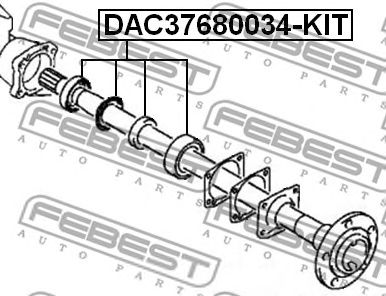 Купить запчасть FEBEST - DAC37680034-KIT Подшипник ступицы DAC37680034-KIT