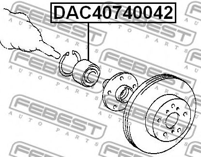 Купить запчасть FEBEST - DAC40740042 Подшипник ступицы DAC40740042