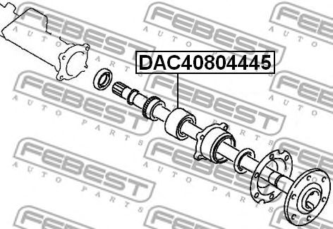 Купить запчасть FEBEST - DAC40804445 Подшипник ступицы DAC40804445