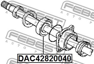 Купить запчасть FEBEST - DAC42820040 Подшипник ступицы DAC42820040