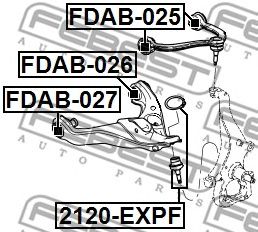 Купить запчасть FEBEST - FDAB-026 Сайленблок FDAB-026