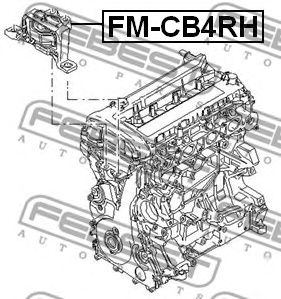 Купить запчасть FEBEST - FM-CB4RH Опора двигателя FM-CB4RH