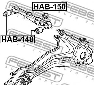 Купить запчасть FEBEST - HAB-148 Сайлентблок HAB-148