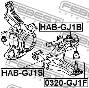 Купить запчасть FEBEST - HABGJ1B 
