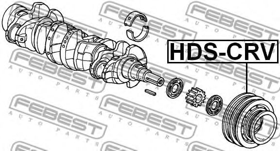 Купить запчасть FEBEST - HDS-CRV Шкив коленвала HDS-CRV