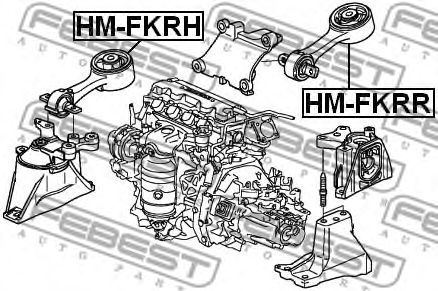 Купить запчасть FEBEST - HM-FKRH Опора двигателя правая HONDA CIVIC FK 2006-2012 HM-FKRH
