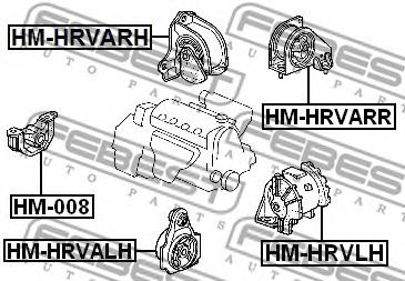 Купить запчасть FEBEST - HM-HRVARH Опора двигателя HM-HRVARH