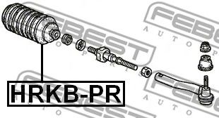 Купить запчасть Febest - HRKBPR Пыльник рулевой рейки лев HONDA PRELUDE BB5/BB6/BB7/BB8 1997-2001