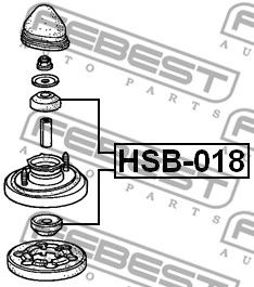 Купить запчасть FEBEST - HSB-018 Втулка амортизатора HONDA CIVIC 3D EG3 1992-1995 HSB-018