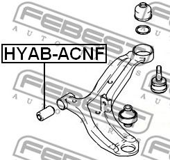 Купить запчасть FEBEST - HYAB-ACNF Сайлентблок HYAB-ACNF