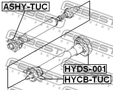 Купить запчасть FEBEST - HYCB-TUC Подшипник опоры карданного вала HYCB-TUC