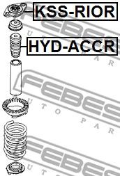 Купить запчасть FEBEST - HYD-ACCR Отбойник амортизатора задний KIA RIO 2005-2011 HYD-ACCR