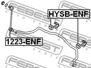 Купить запчасть FEBEST - HYSB-ENF Втулка стабилизатора KIA CEED 06 2006- HYSB-ENF