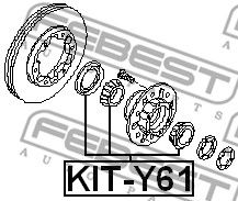 Купить запчасть FEBEST - KIT-Y61 Подшипники полуоси комплект KIT-Y61