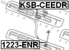 Купить запчасть FEBEST - KSB-CEEDR Втулка стабилизатора KIA CEED 2006-2012 KSB-CEEDR