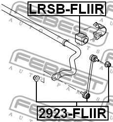 Купить запчасть FEBEST - LRSB-FLIIR Втулка стабилизатора LAND ROVER FREELANDER 2/LAND ROVER 2 2006- LRSB-FLIIR