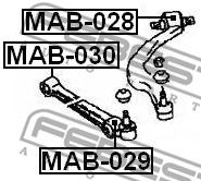 Купить запчасть FEBEST - MAB-028 Сайлентблок MAB-028