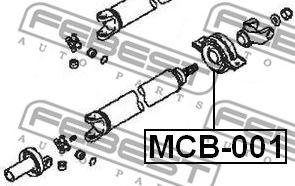 Купить запчасть FEBEST - MCB-001 Подшипник опоры карданного вала GREAT WALL HOVER H5 2010-2017 MCB-001