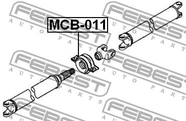 Купить запчасть FEBEST - MCB-011 Подшипник опоры карданного вала MITSUBISHI L400 94-02 MCB-011