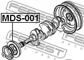 Купить запчасть FEBEST - MDS-001 Шкив коленвала MDS-001