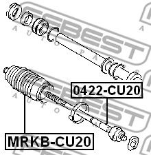 Купить запчасть FEBEST - MRKB-CU20 Пыльник рулевой MRKB-CU20