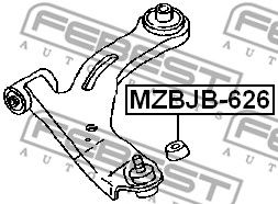 Купить запчасть Febest - MZBJB626 Пыльник шаровой опоры перед прав/лев MAZDA 3 BK 2003-2008/18*34*23 ММ