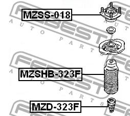 Купить запчасть FEBEST - MZD-323F Отбойник амортизатора MZD-323F