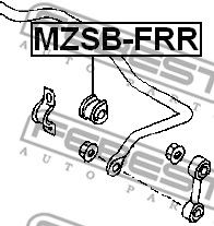 Купить запчасть FEBEST - MZSB-FRR Втулка стабилизатора MAZDA BONGO FRIENDEE SG 1995-2005 MZSB-FRR