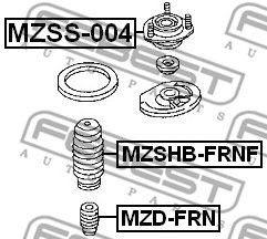Купить запчасть Febest - MZSHBFRNF Пыльник амортизатора перед прав/лев MAZDA 323 BA 1994-1998
