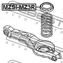 Купить запчасть FEBEST - MZSI-MZ3R Проставка задн пружины верхняя FORD FOCUS II 2004-2008 MZSI-MZ3R