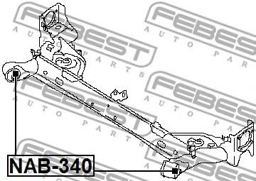 Купить запчасть FEBEST - NAB-340 Сайленблок NAB-340