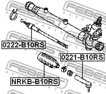 Купить запчасть FEBEST - NRKB-B10RS Пыльник рулевой NISSAN ALMERA CLASSIC NRKB-B10RS