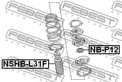 Купить запчасть FEBEST - NSHB-L31F Пыльник амортизатора NSHB-L31F