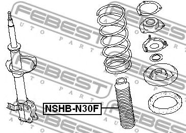 Купить запчасть Febest - NSHBN30F Пыльник амортизатора перед прав/лев NISSAN PRESAGE U30 1998.06-2003.06 [JP]