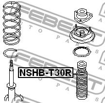 Купить запчасть Febest - NSHBT30R Пыльник амортизатора зад прав/лев NISSAN X-TRAIL T30 2004.03-2006.12 [CA]