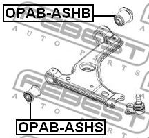 Купить запчасть Febest - OPABASHB Сайлентблок задний рычага подвески перед прав/лев OPEL ASTRA H 2004-2010