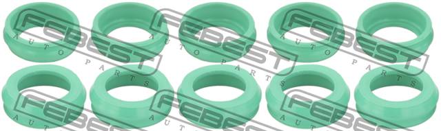 Купить запчасть FEBEST - RINGAH-025-PCS10 Кольцо уплотнительное патрубка вентил картера VOLVO 850/S80/XC90 (компл-10шт) RINGAH-025-PCS10