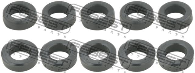 Купить запчасть Febest - RINGFL010PCS10 Кольцо уплотнительное форсунки впрыска топлива (10 шт. в упаковке) TOYOTA CALDINA AT191,CT19#,ET196,ST19# 1992.11-2002.06 [JP]